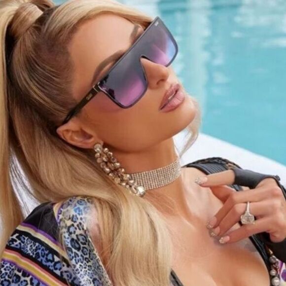 Quay Australia Nightfall Shield Shape Sunglasses main image 6